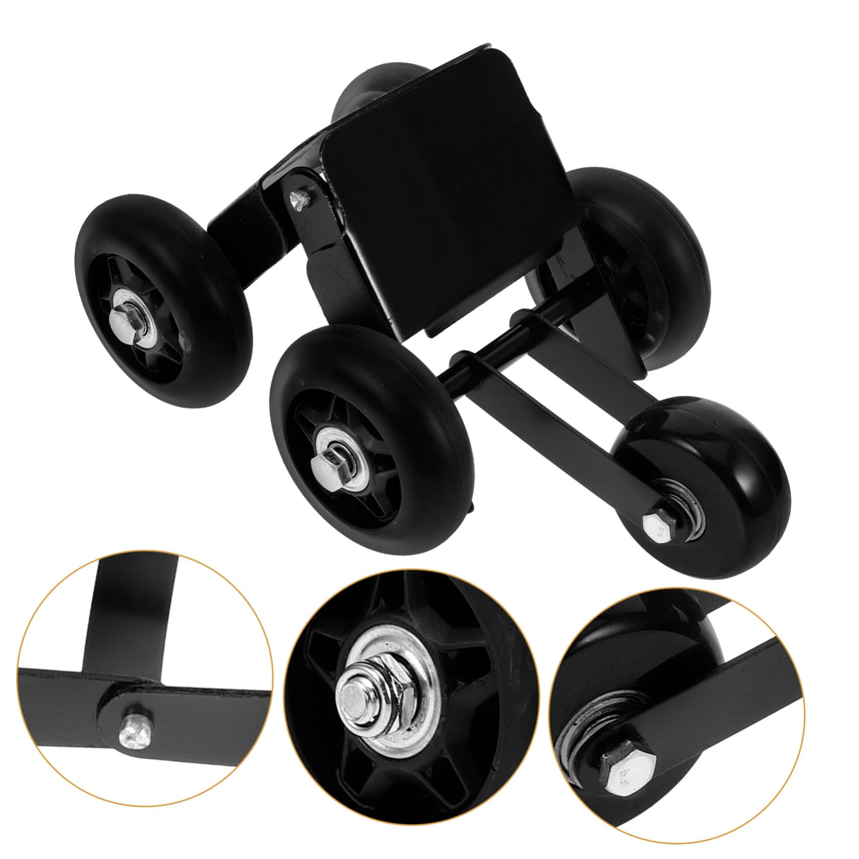 IMIKEYA Rouleau de Pneu d'urgence Robuste Noir Chariot de Déplacement pour Moto et Tricycle Assistance Dépannage Pneus Crevés Usage Extérieur Passionnés Moto Couleur Aléatoire