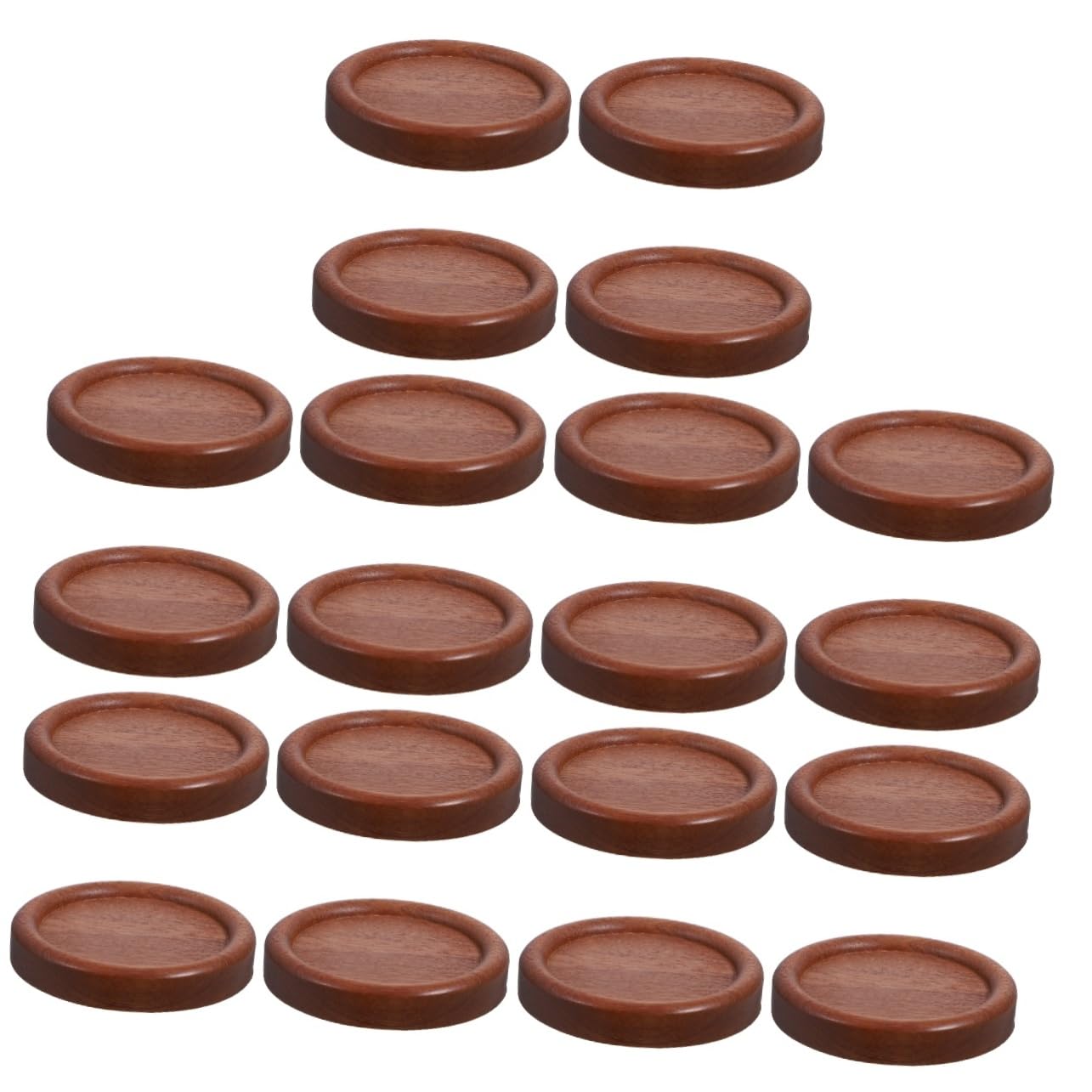 20 Stück Massivholz Retro Untersetzer Untersetzer Für Tisch Tassenuntersetzer Tassenuntersetzer Für Die Küche Untersetzer Für Couchtisch Runde Holzuntersetzer