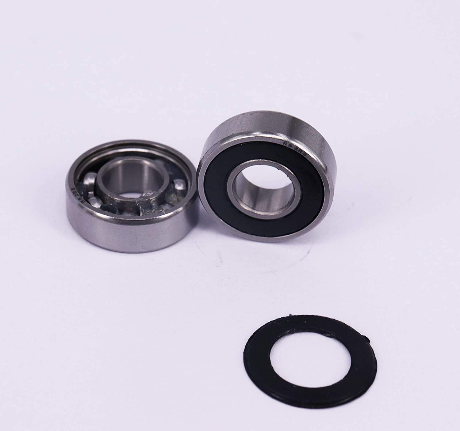 10 Each  R6-2RS Sealed Radial Ball Bearing 3/8 ID X 7/8 OD X 9 32 Wide Spinco