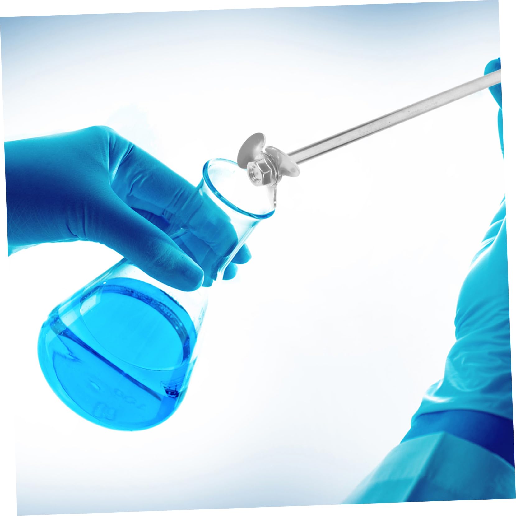 VILLFUL 1 Set Stirring Rod Mixers Stirring Paddle Stirrer Rod Laboratory Stirrer Mixer Rod Mixing Paddle Stir Blade Chemistry Experimental Stirrer Stir Rod Silver Stainless Steel re-usable