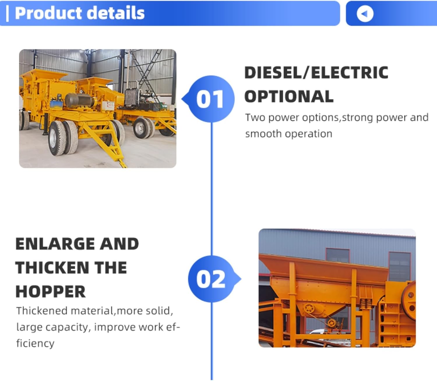 Tracked Portable Crusher Plant for Mining, Quarrying, and Infrastructure Projects, Designed for Crushing Rocks, Hard Minerals, and Demolition Waste with High Productivity and Mobility