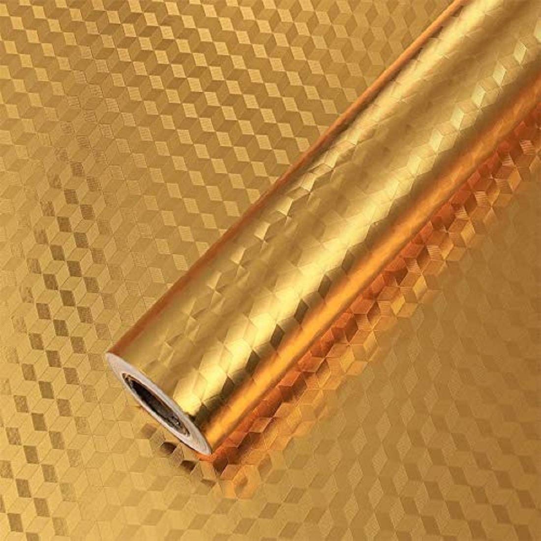 Kitchen Oil Proof Sticker Roll Oil Proof, Kitchen Backsplash Wallpaper Self-Adhesive Wall Sticker Anti-Mold and Heat Resistant for Walls Cabinets Drawers and Shelves (Gold (2 MTR)) (B08M47D75Z) Amazon Price History, Amazon Price Tracker
