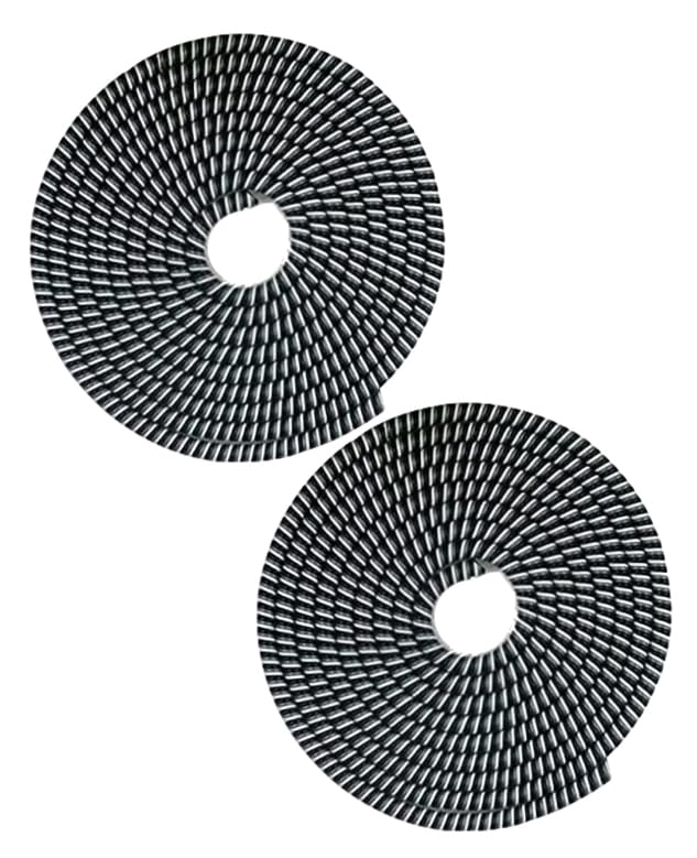 Image of J'TTON Spiral Triple Color (2 Pcs) 1.4 Meters Each-Full Size Cable Cord Charger Protector Saver Winder for iPhone & Android Charging Cables (Black)