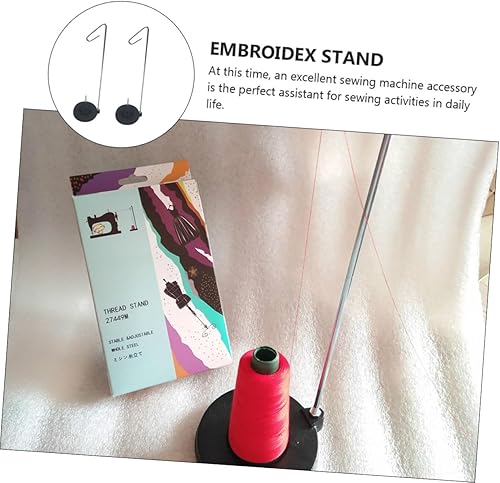 Miniatura 5 de Soporte de hilo para máquina de coser, soporte de hilo de cono ajustable, soporte para hilo de acolchado Stan, soporte de carrete grande, soporte de