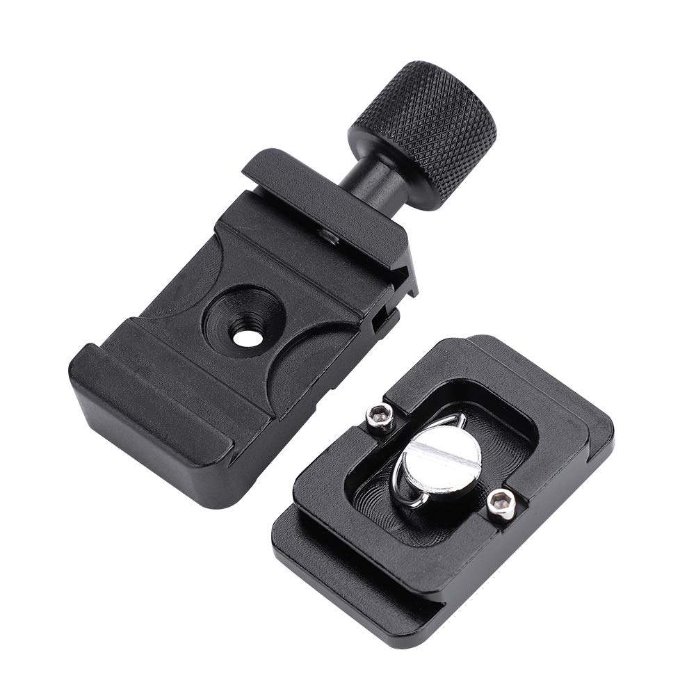 Piastra A Sgancio Rapido Per Treppiede – Attacco Universale Con Vite Da 6,4mm Per Fotocamere DSLR E SLR, Accessorio Pratico E Salvaspazio - 3