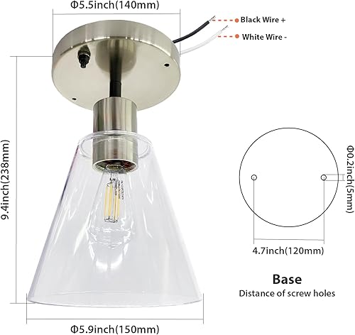 Miniatura 5 de Dream lighting Lámparas colgantes para caravana de 12 V, luces decorativas para interiores de cocina, luz colgante con bombillas de repuesto 3500K