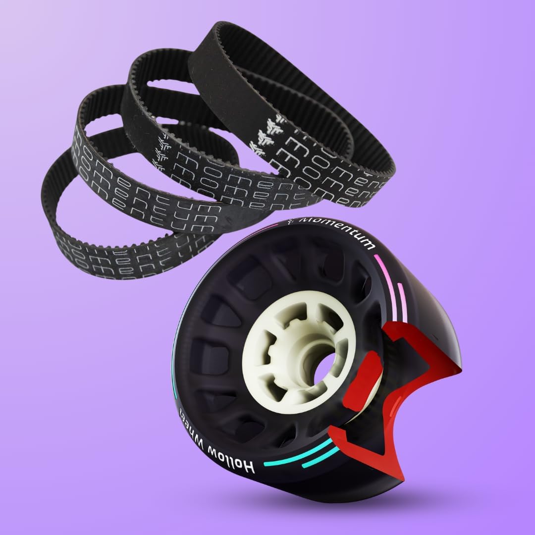 Hollow Wheels PRO: Maximum Grip | Max Grip Electric Skateboard Wheels | Boosted, Exway, Meepo, Backfire, and Evolve Longboard