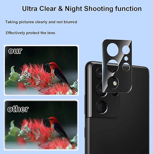 Miniatura 5 de Paquete de 2+2 protectores de pantalla para Samsung Galaxy S21 Ultra (no de vidrio), 2 protectores de pantalla de película de hidrogel con 2