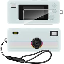 Silicone Case for Kodak CHARMERA Keychain Digital Camera with Screen Protector and Lanyard for Kodak CHARMERA Keychain Accessories -Fluorescent Green