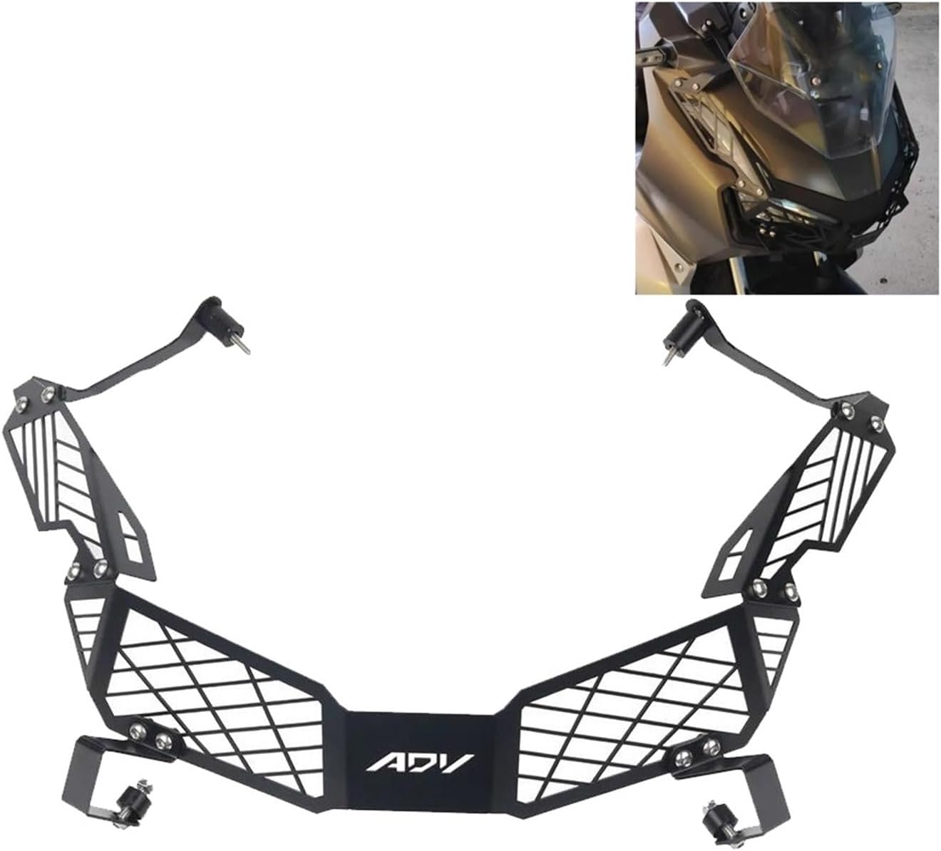 Headlight Cover Headlight Shield Guard Protector Headlamp Mesh Grille Cover for Ho&nda ADV150 ADV 150 160 ADV160 2022 2023 2024 Motorcycle Parts