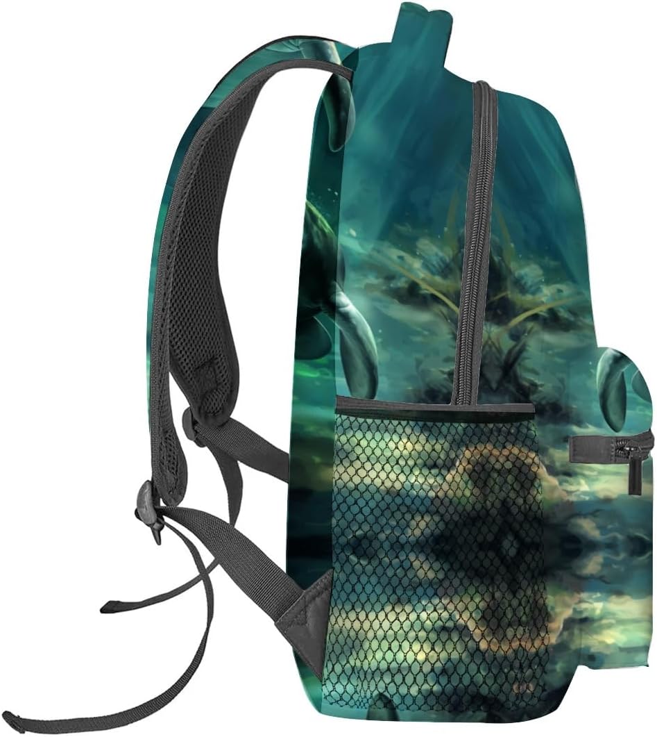 Manatee Backpack Travel Backpacks Laptop Rucksack,School Bookbag for Women Kids Boys Girls,Animal Back Pack Accessories Bags,Ideal Gifts for Work, Outdoor Adventures