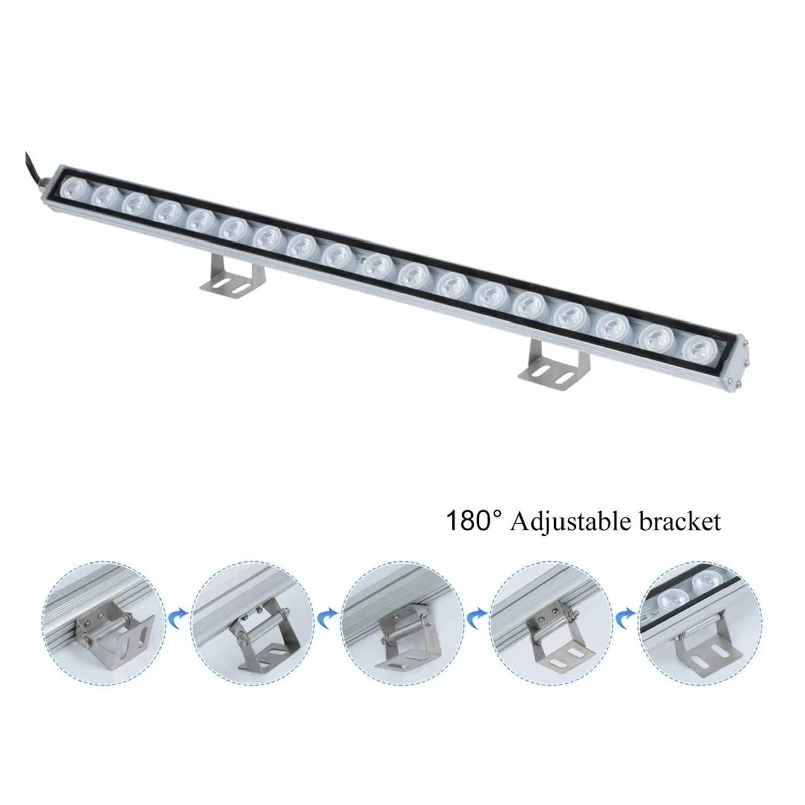 oświetlenie akwarium 54W oświetlenie led do akwarium Reef Light 55cm długość światła koralowego zaprojektowany stosunek kolorów do akwarium z rafą koralową do akwarium roślinnego(Wit)