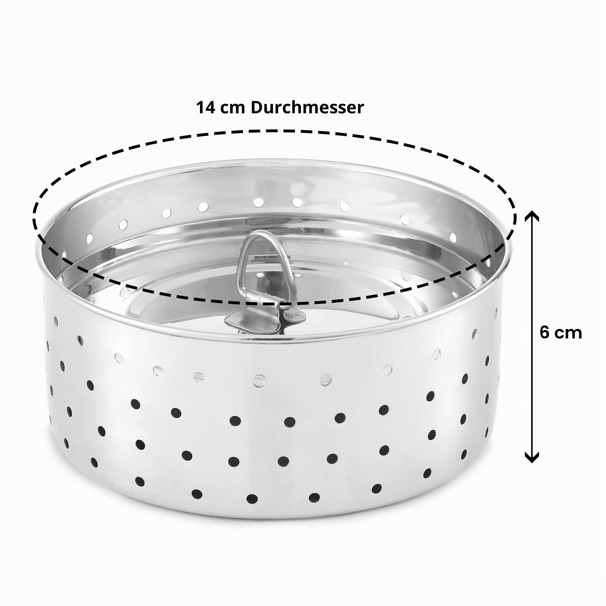 KSJONE Runde Paneer-Maker aus Edelstahl, Form / Sieb, perfekt für die Herstellung von köstlichem Tofu, Edelstahl-Paner-Maker mit oberem Pressdeckel
