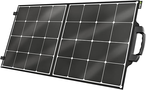 EGO SP1000 - Panel solar de 100 W con 2 soportes para estación de energía portátil Nexus de 3000 W PST3040, PST3041 y PST3042, color negro