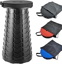 Folding Chair, Outdoor Chair, Extendable, Camping Chair, Lightweight, Compact, Portable, Load Capacity: 396.7 lbs (180 kg), Open and Close Per Second, Adjustable Height, 2.6 - 17.7 inches (6.5 -