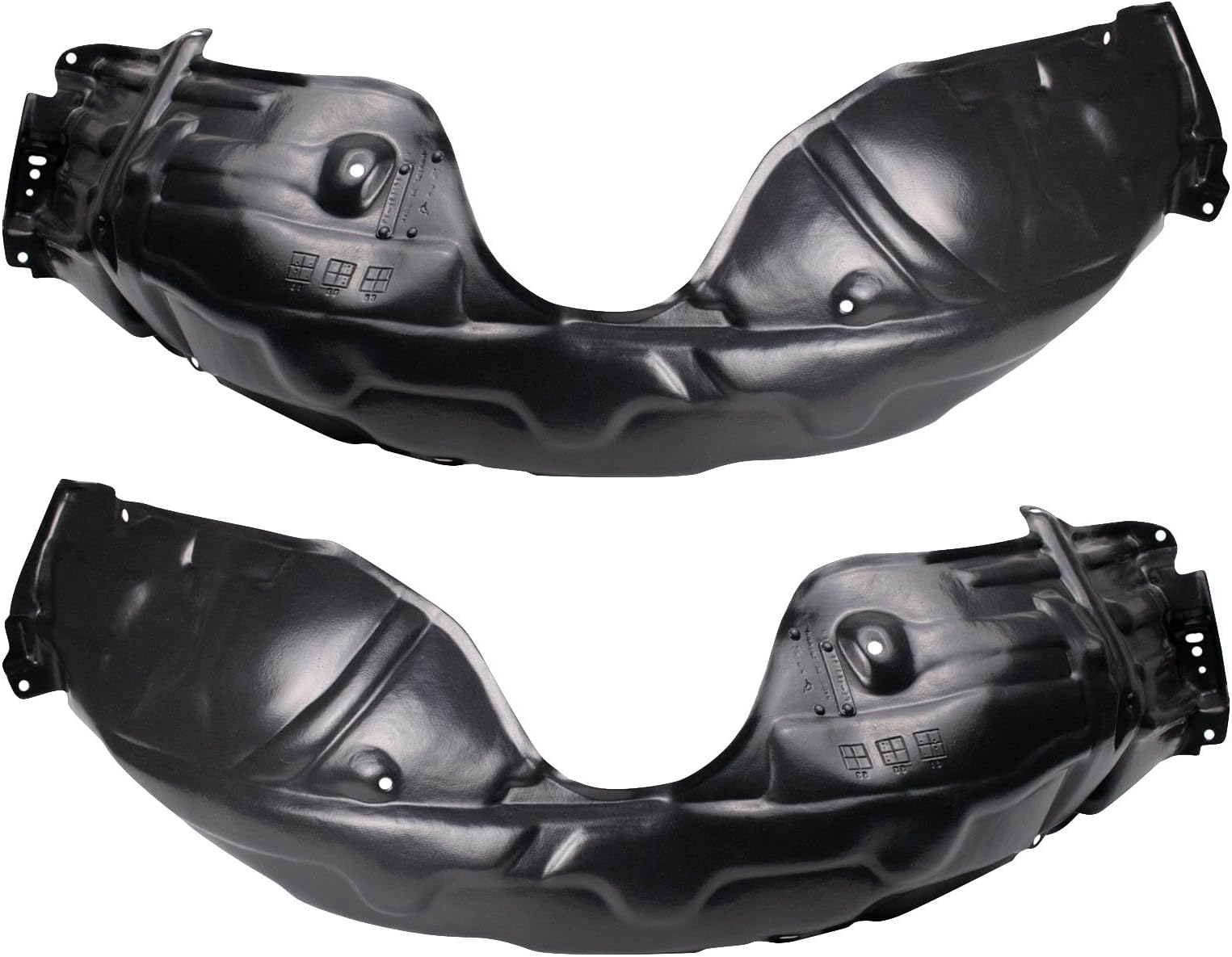 TRQ Inner Fender Liner Set Compatible with 2007-2011 Toyota Camry TO1248199 TO1249199 TO1250122 TO1251122