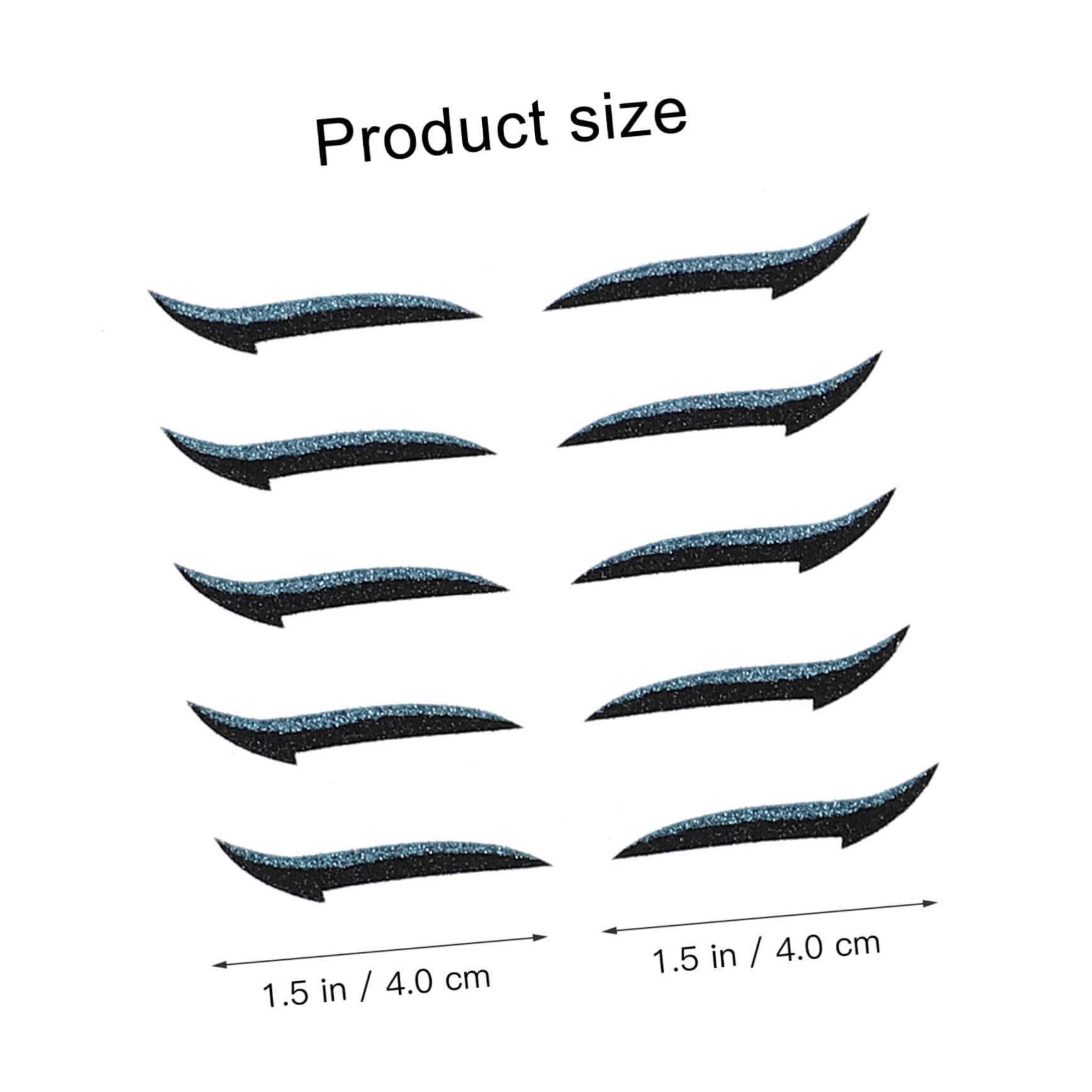 Angoily 160paia Eyeliner Stickers Riutilizzabili Per Makeup Occhi Temporanei Per Cosplay Feste e Occasioni Speciali Facili Da Applicare e Rimuovere Adatti Per Ogni Occasione