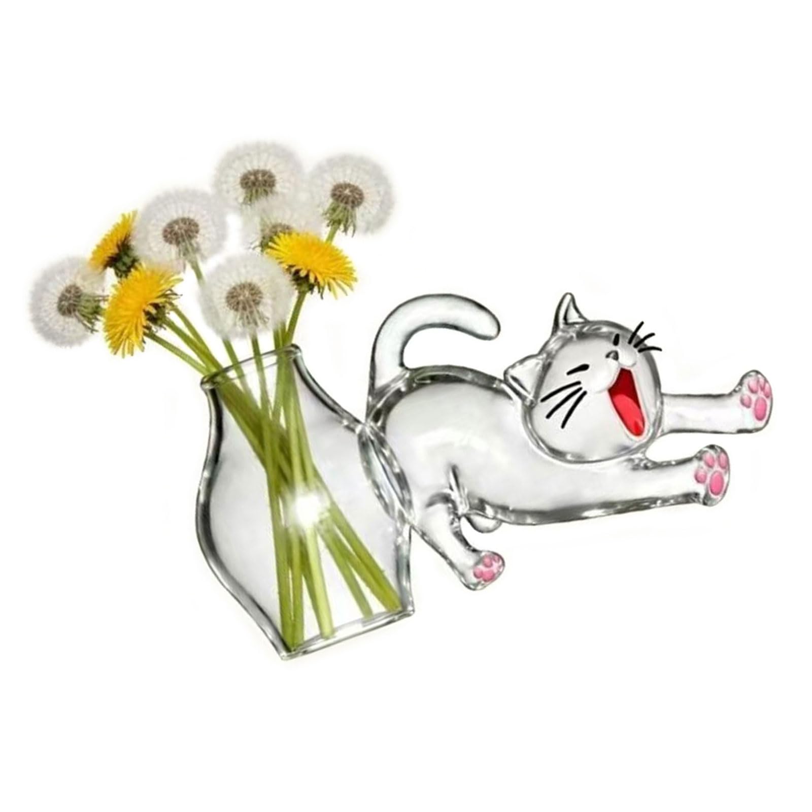 TFAOYS Cats Hair Collector Vase Fridge Magnet Cats Whiskers Holders with Strong Miniature Vases for Keepsakes Pet Hair Whiskers Holders Fridge Magnet