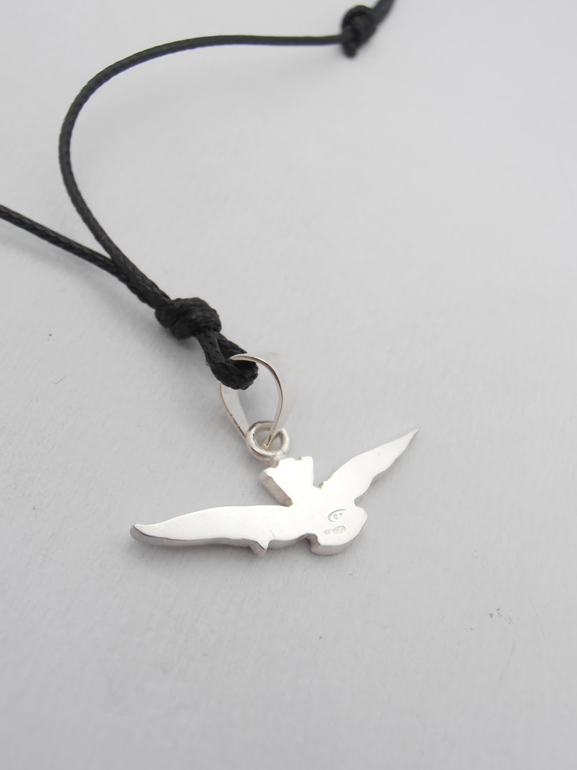 Aeronautica Militare Italiana : Ciondolo in Argento 925 con l' Aquila Simbolo - misura piccola - Pendente Brevetto Pilota Aereo - Aeroplano - Stemma
