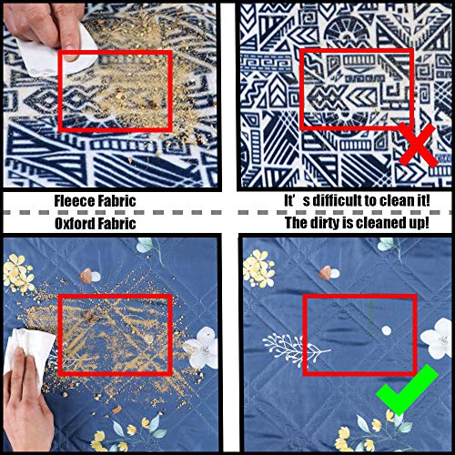 Waterproof Picnic Blanket for Outdoors, Oversized & Sand-Proof Beach Mat Blanket 78”x 59\", Portable Outdoor Blanket with Strap - Thumbnail 4