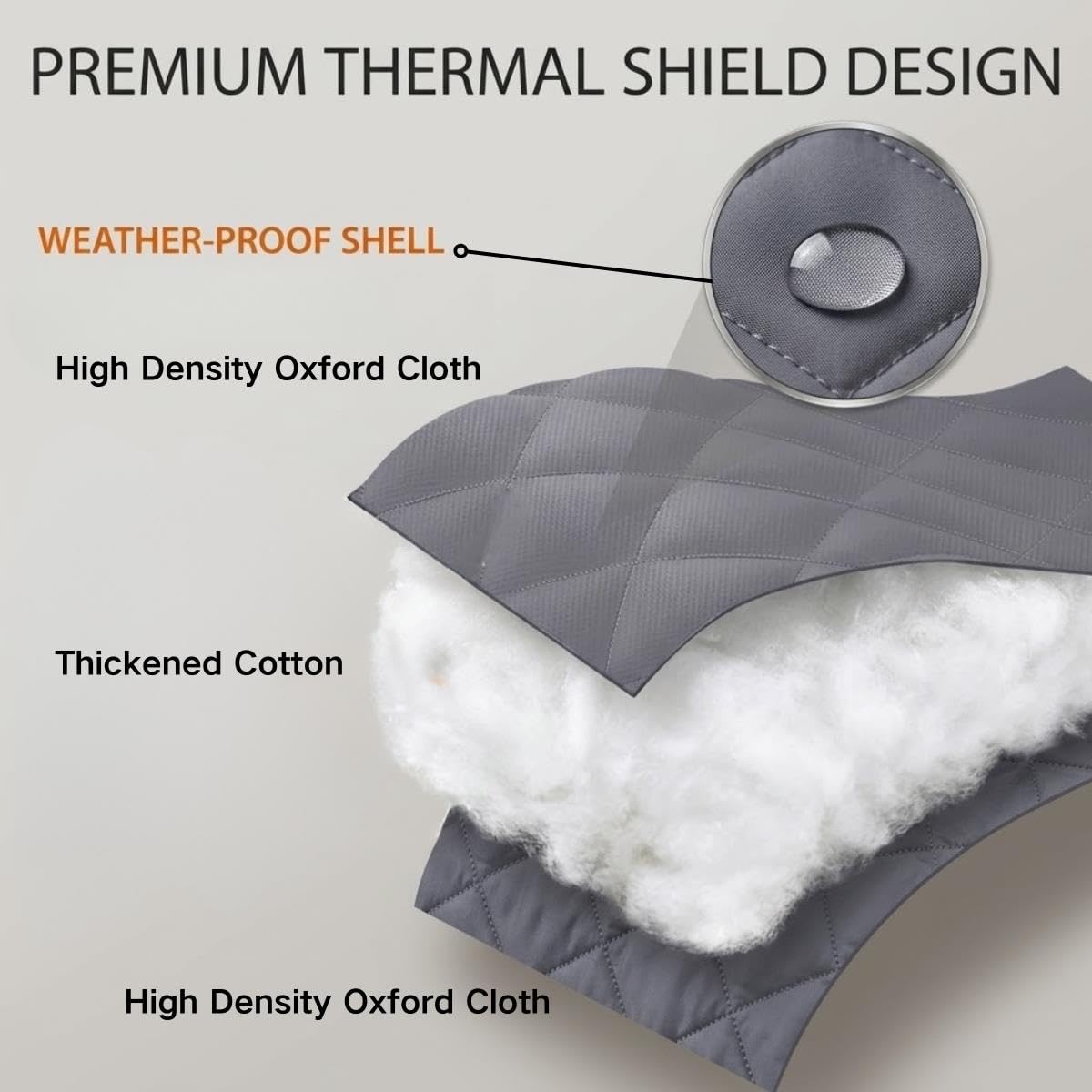 Cortina Algodón Térmica Magnética Para Puertas, Reduce Ruido, Impermeable