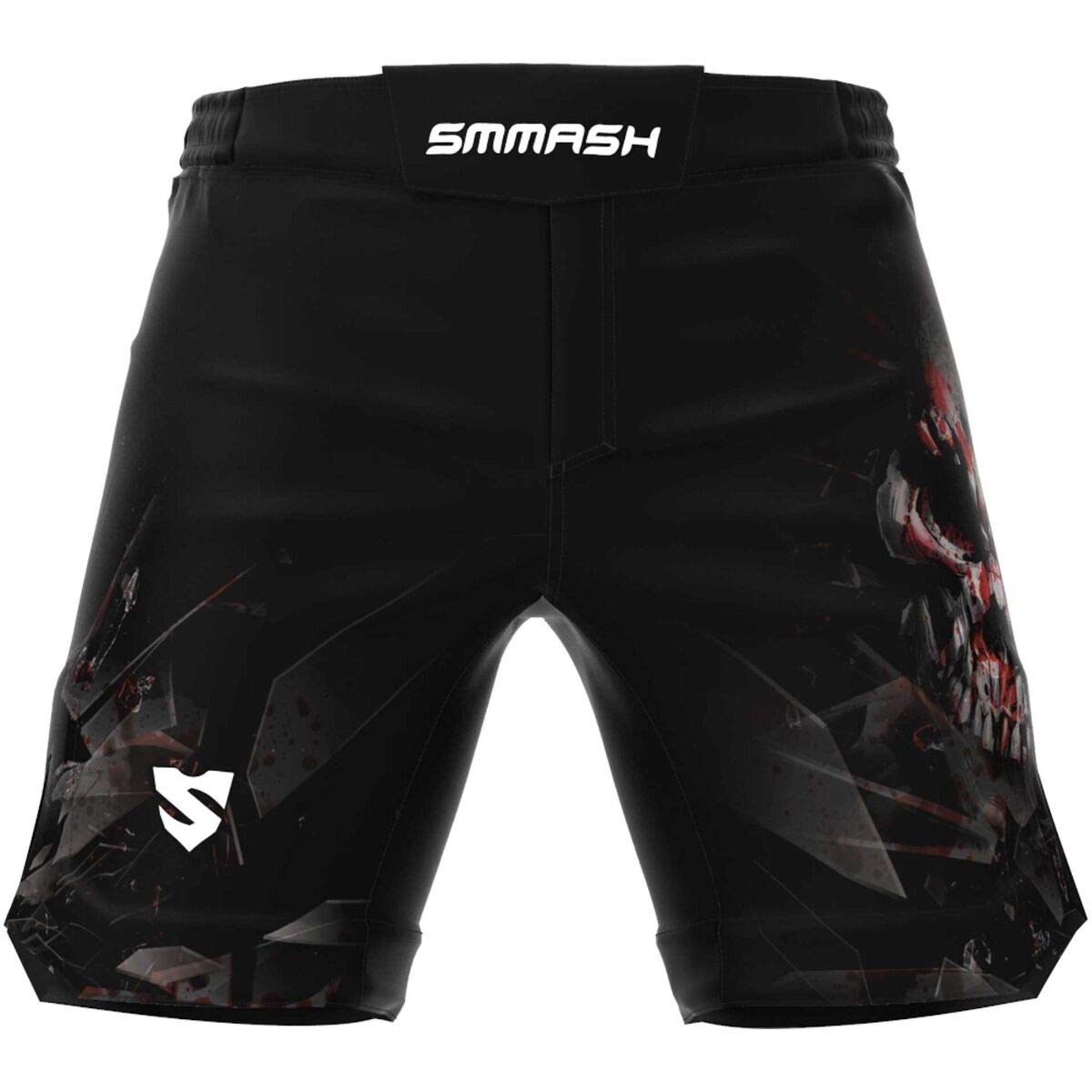 SMMASH Pantalones Cortos Hombre para Artes Marciales Kickboxing Boxeo Muay Thai Deportivos De Combate Choker