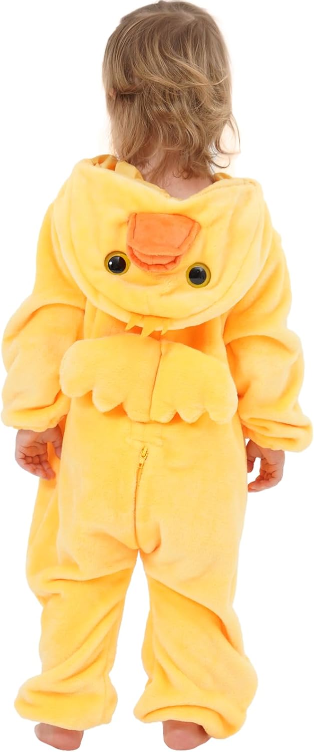 Unisex Baby Animal Costume Pajamas, Infant Flannel Hooded Halloween Romper Cosplay Costume/Homewear/Sleepwear - Image 6