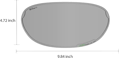 Miniatura 2 de ULOOK Tecnología Nano Antivaho Visera universal para casco de motocicleta, claridad ultra alta
