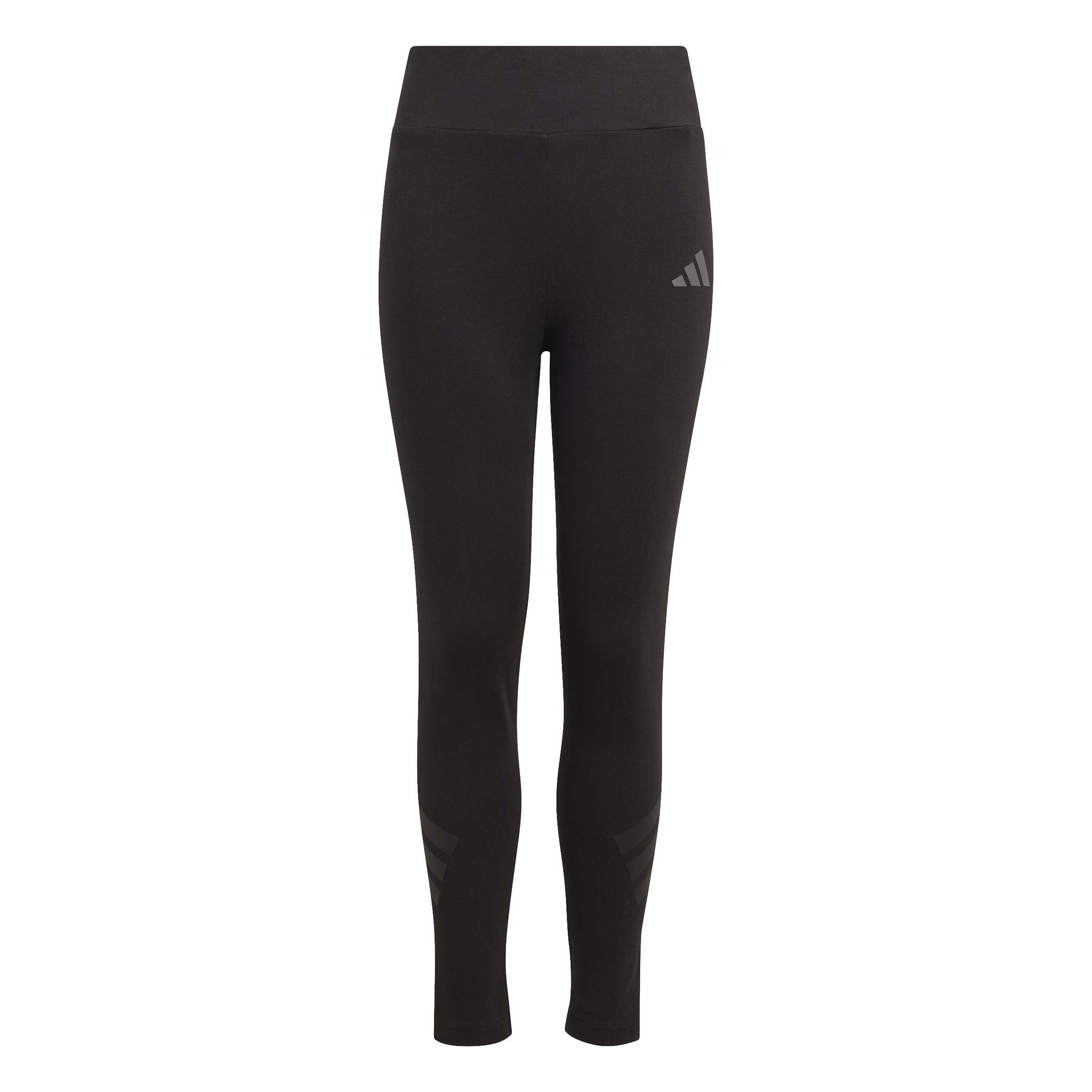 adidas Girl's Future Icons 3 Stripes Legging Tights, black/black, 9-10 Years