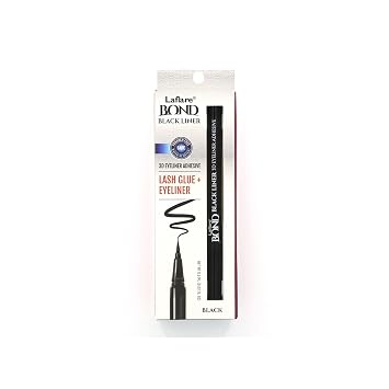 Laflare 3D Eyeliner Adhesive Lash Glue + Eyeliner, Quick Drying, Long Lasting, Drawing Smoothly, Vegan, Gluten Free Liner Style Adhesive Black