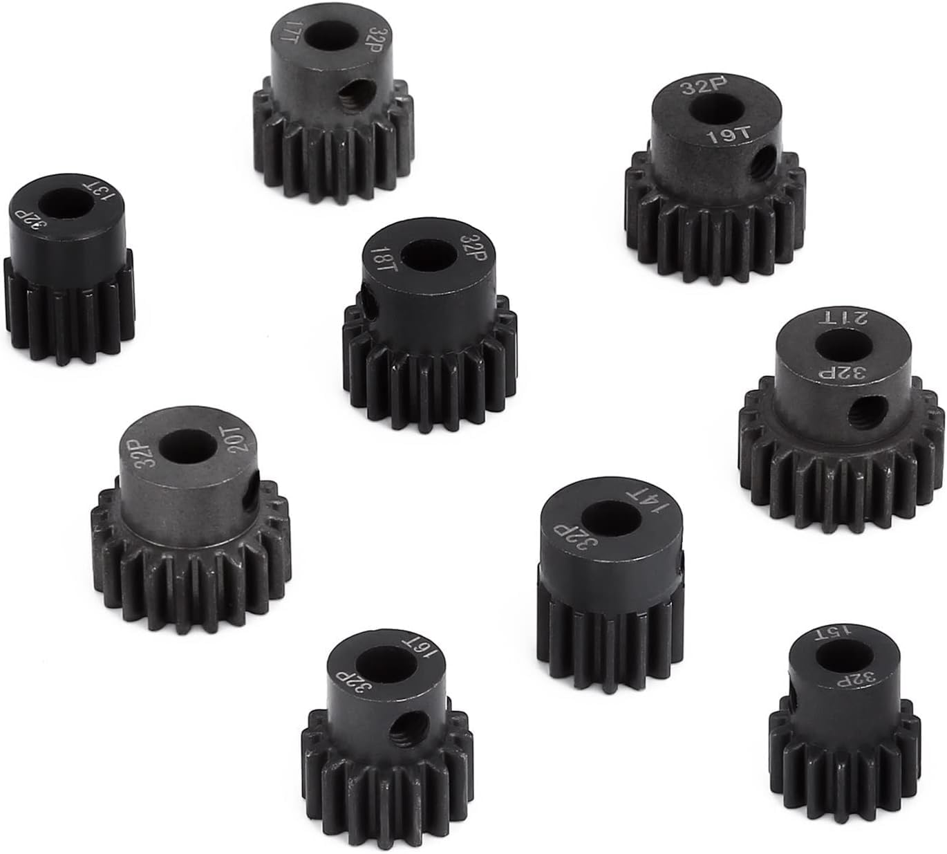 Bürstenloser Motor Motorritzel, Zahnräder, Motorritzel Zahnräder 0,8 Modul 15T 20T 25 Zähne Stufenstirnrad 32P 0,8M 17 Zähne Metall Stahl Motorzahnrad 5 mm Bohrung Stirnrad Ritzel Motorzahnrad Stirnke