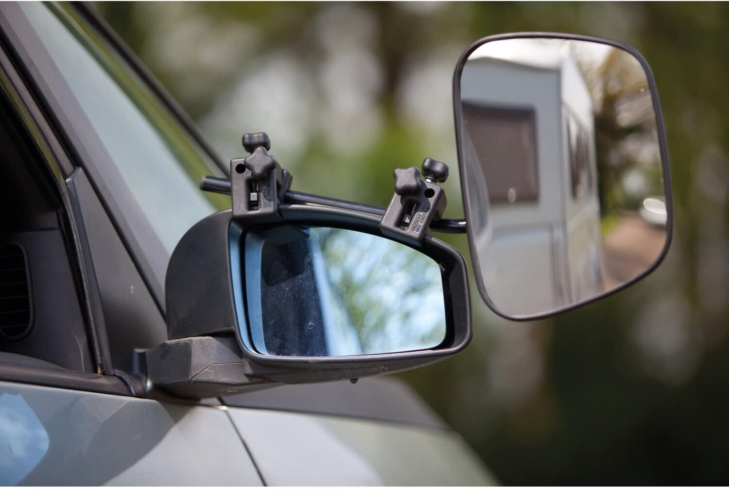 Milenco 2912 Grand Aero Mirror XXL Convex Set of 2 with Mirror Bag, 450.0 mm*150.0 mm*170.0 mm