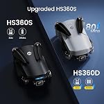 Holy Stone HS360D 4K UHD Camera Drone for Adults, Under 249g Foldable FPV RC Quadcopter with 80 Min Flight Time and 20,000 ft Long Range