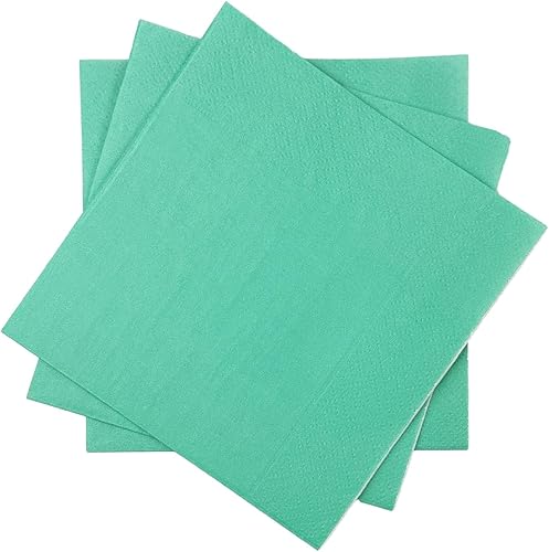 Miniatura 34 de Servilletas de Cóctel Verdes 6 colores 5 * 5 pulgadas desechables Servilletas de Bebida de papel para Cóctel, Boda, Cena, Fiesta de Cumpleaños, 24