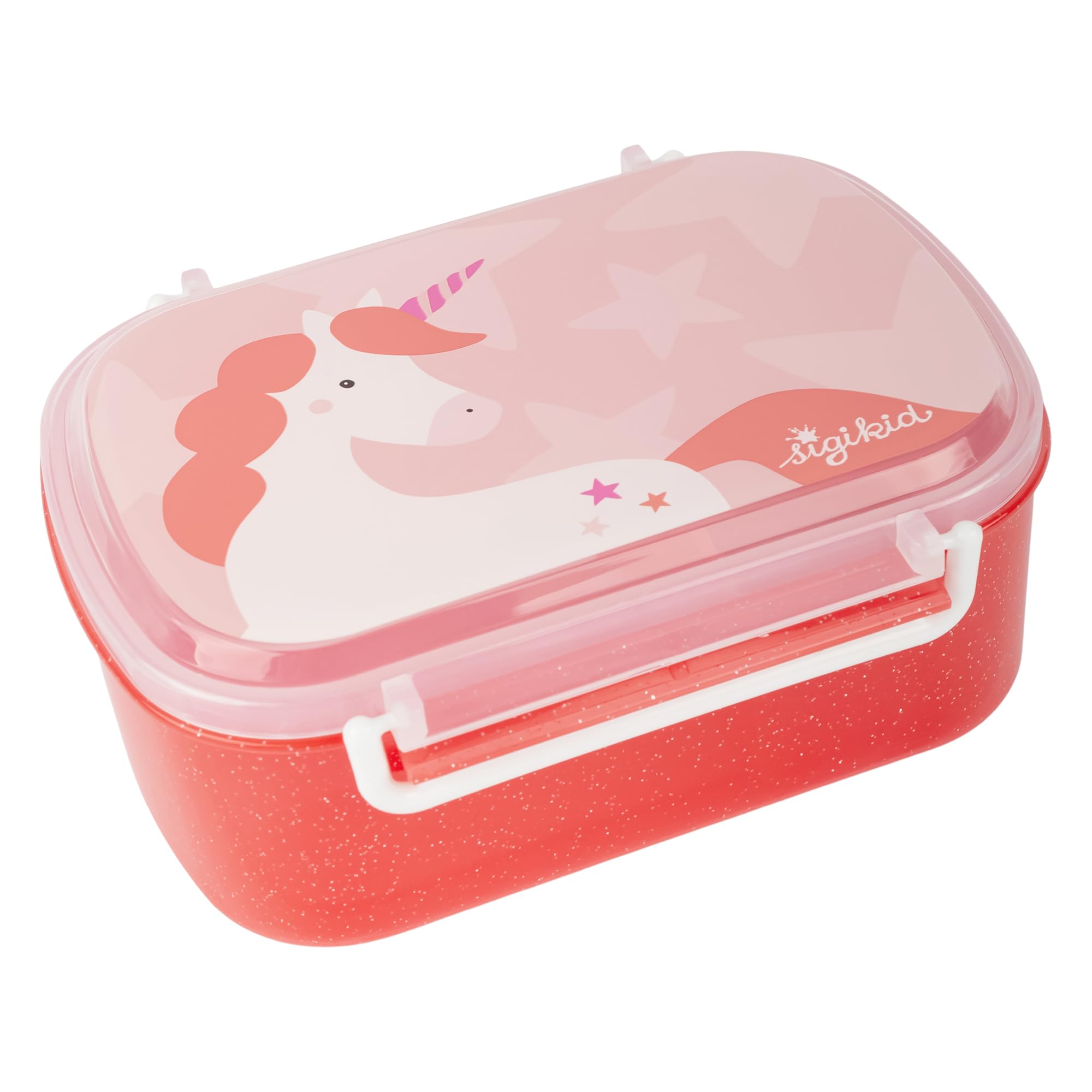 SIGIKID 25371 Brotzeitbox Einhorn Lunchbox mit Einsatz und Bügelverschluss, BPA-frei, sicher, leicht, empfohlen für Kinder ab 1 Jahr
