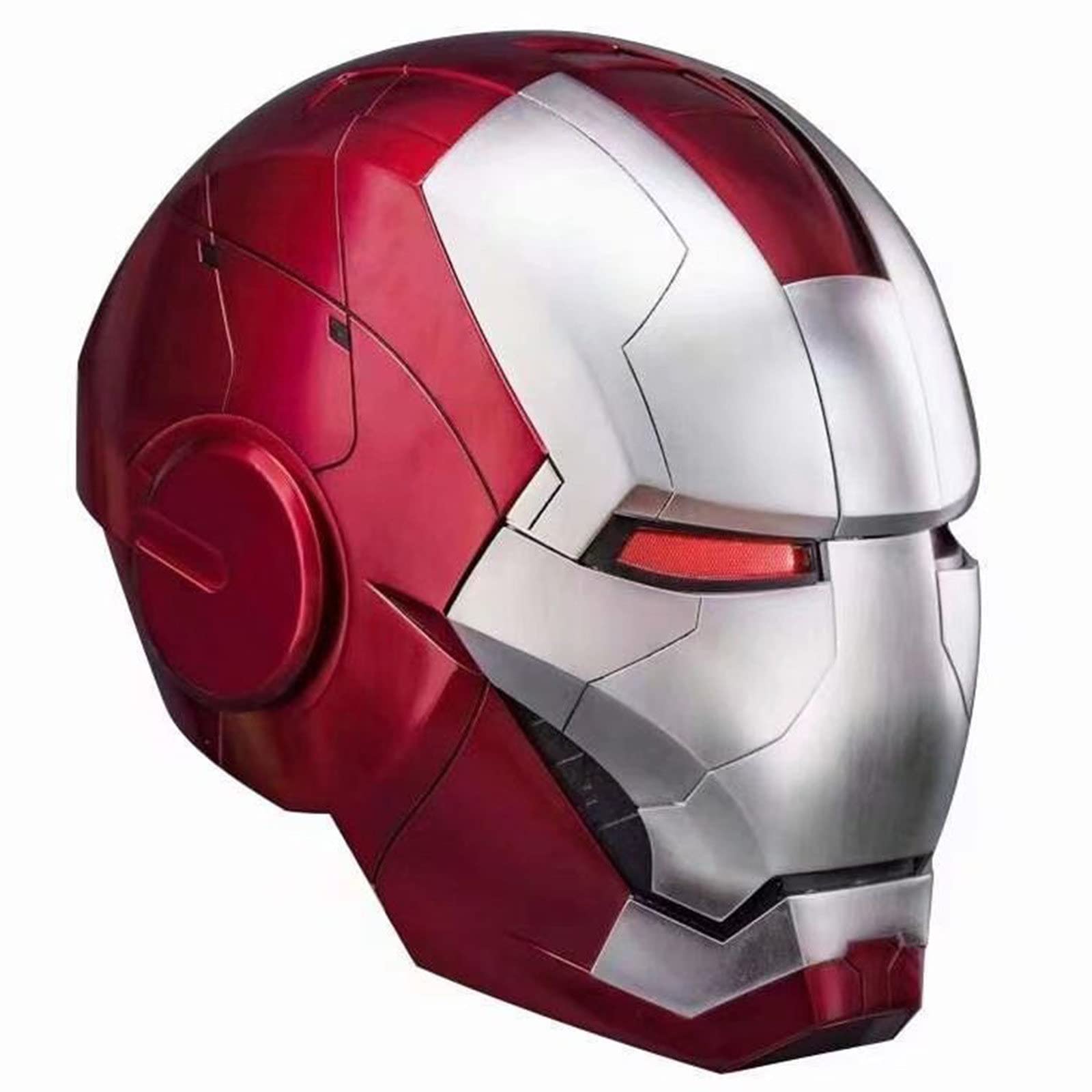 1:1 Wearable Mk5 Iron Man Helmet, Multi-Piece/Integral Opening And Closing, Remote/Touch/Voice Control, Chinese/English, For Man/Boy Gift