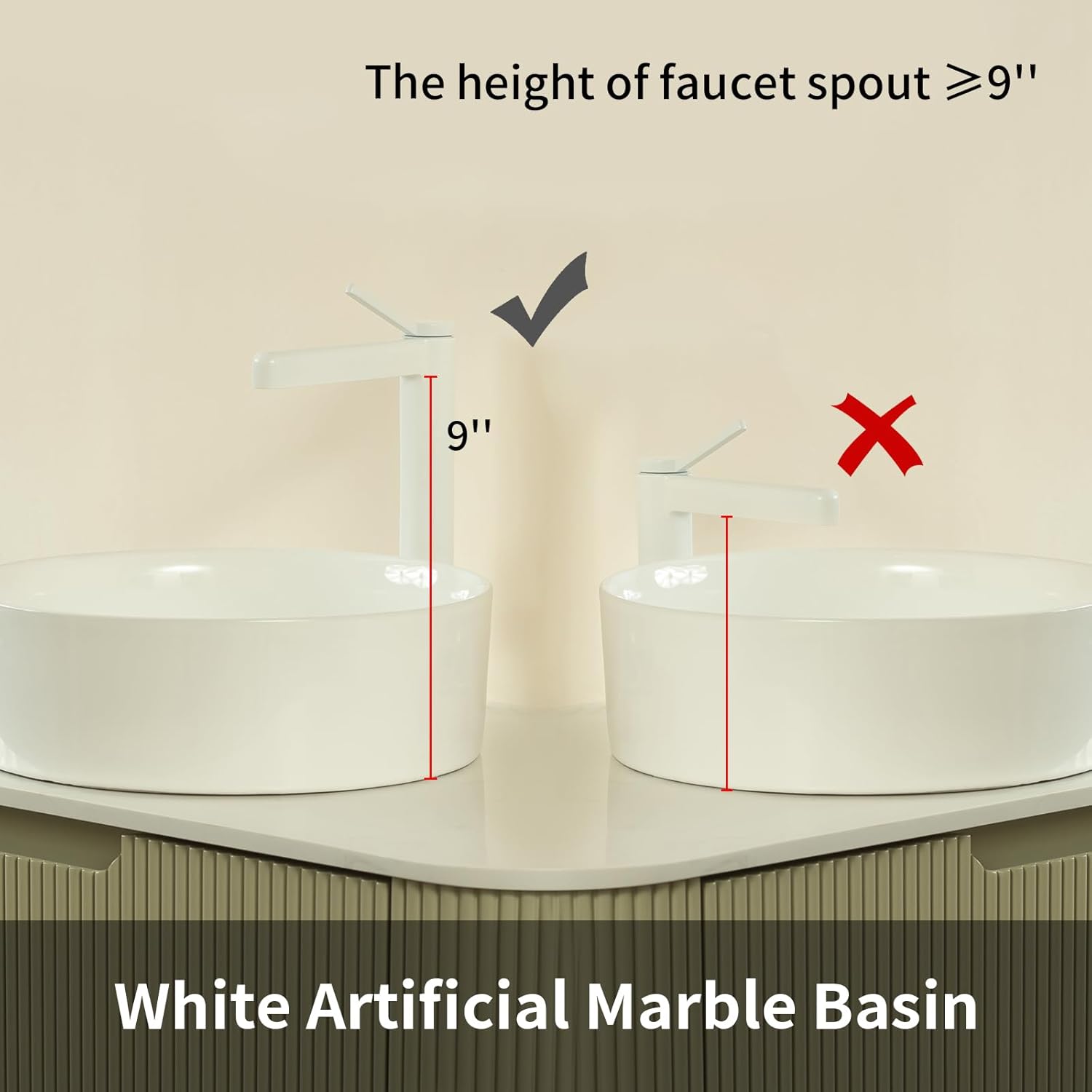 36 Inch Solid Wood Texture Floating Bathroom Vanity with Sink, Modern Wall-Mounted Striped Bathroom Storage Cabinet with White Ceramic Sink Combo, Light Green