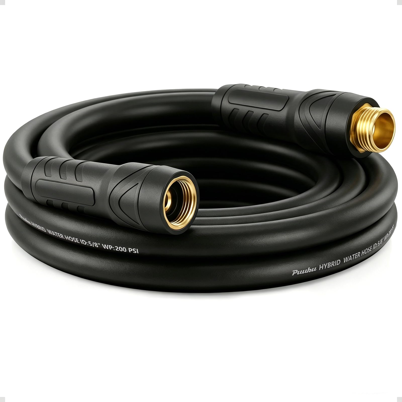 PUUKU 10ft non-expandable heavy duty garden hose