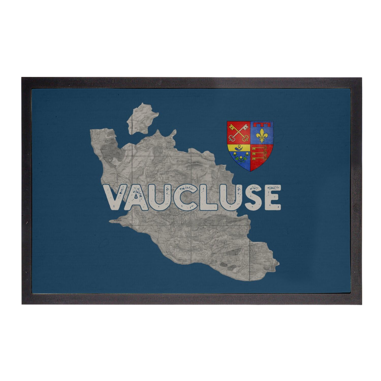 Paillasson Vaucluse 84 Carte Ancienne Avignon 60x40cm