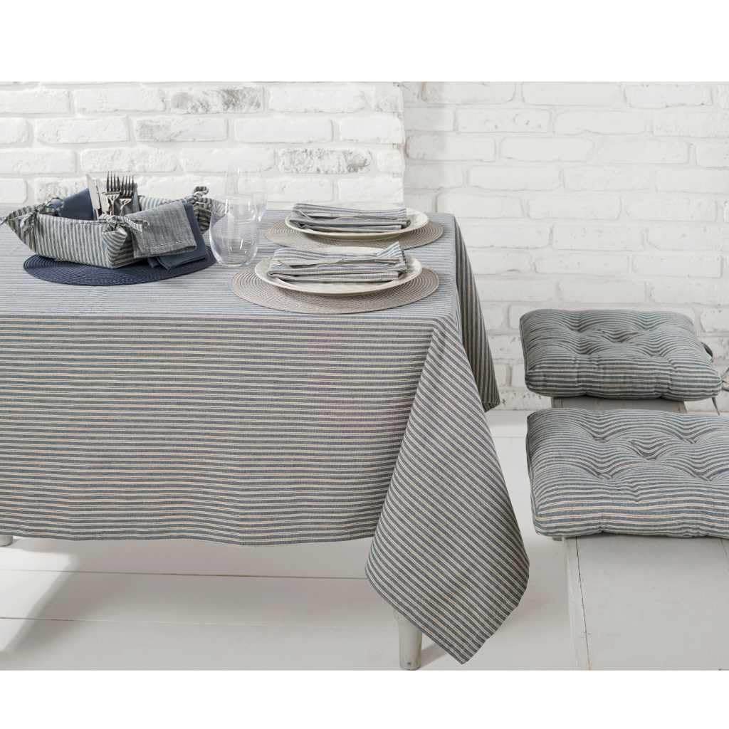 Walton & Co Hampton Stripe 130x180cm Tablecloth
