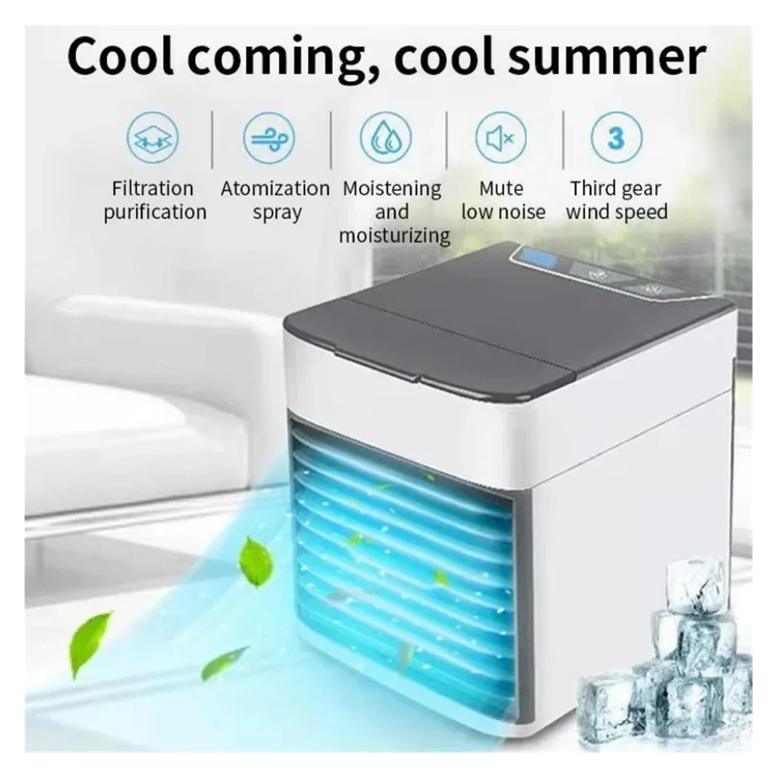 Klimatyzatory PrzenośNe Mini Chłodnica Powietrza Domowy Wentylator Elektryczny Wielofunkcyjny Minikomputer USB Mobilny Przenośny Klimatyzator Do Domowego Biura łAtwe W UżYciu