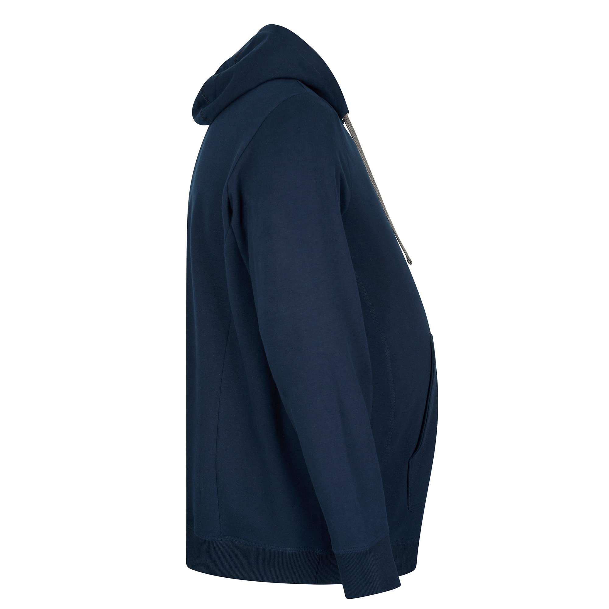 Alca Sudadera con capucha para hombres con talla grande, contorno abdominal, talla XXL-8XL, sudadera con capucha y cuello redondo, color azul