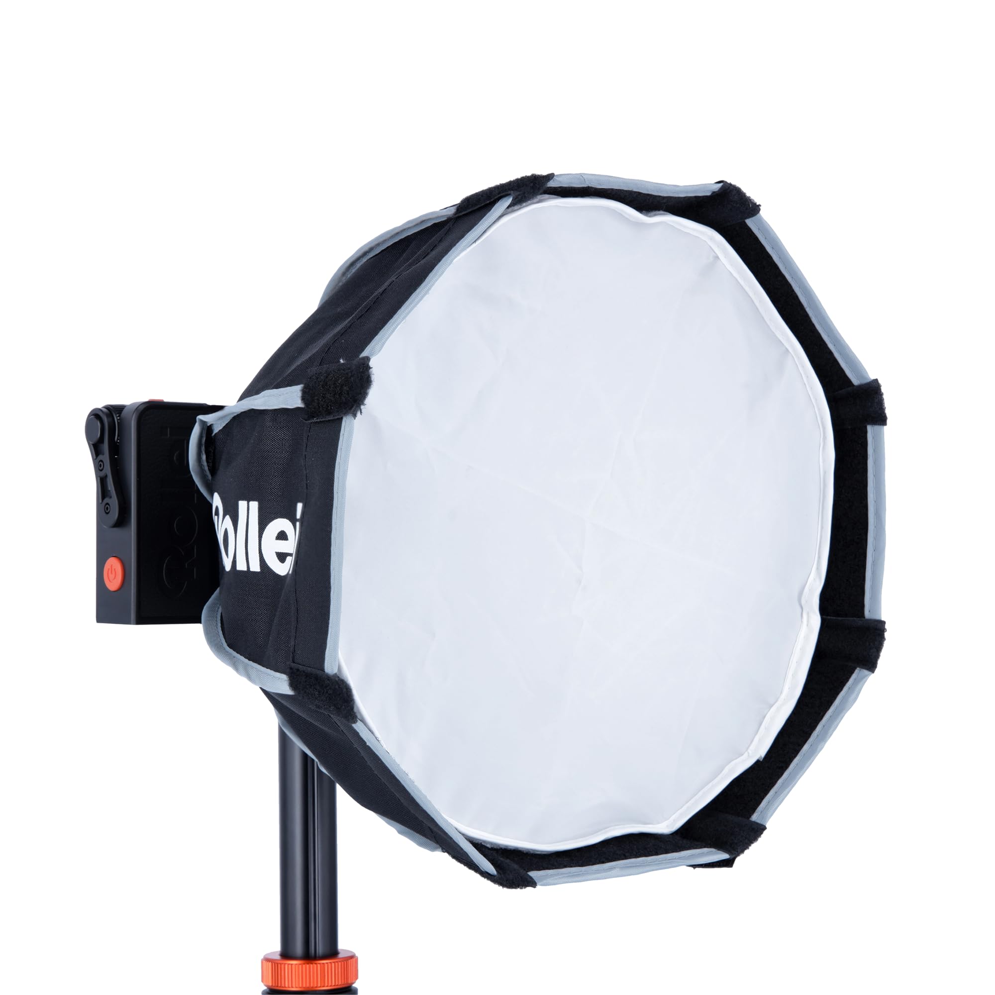 Rollei Softbox | Parabol | 30 cm | Compatible con Lux - optimizado para Viajes, Forma Casi Redonda, Revestimiento Interior Plateado, luz Suave con Control