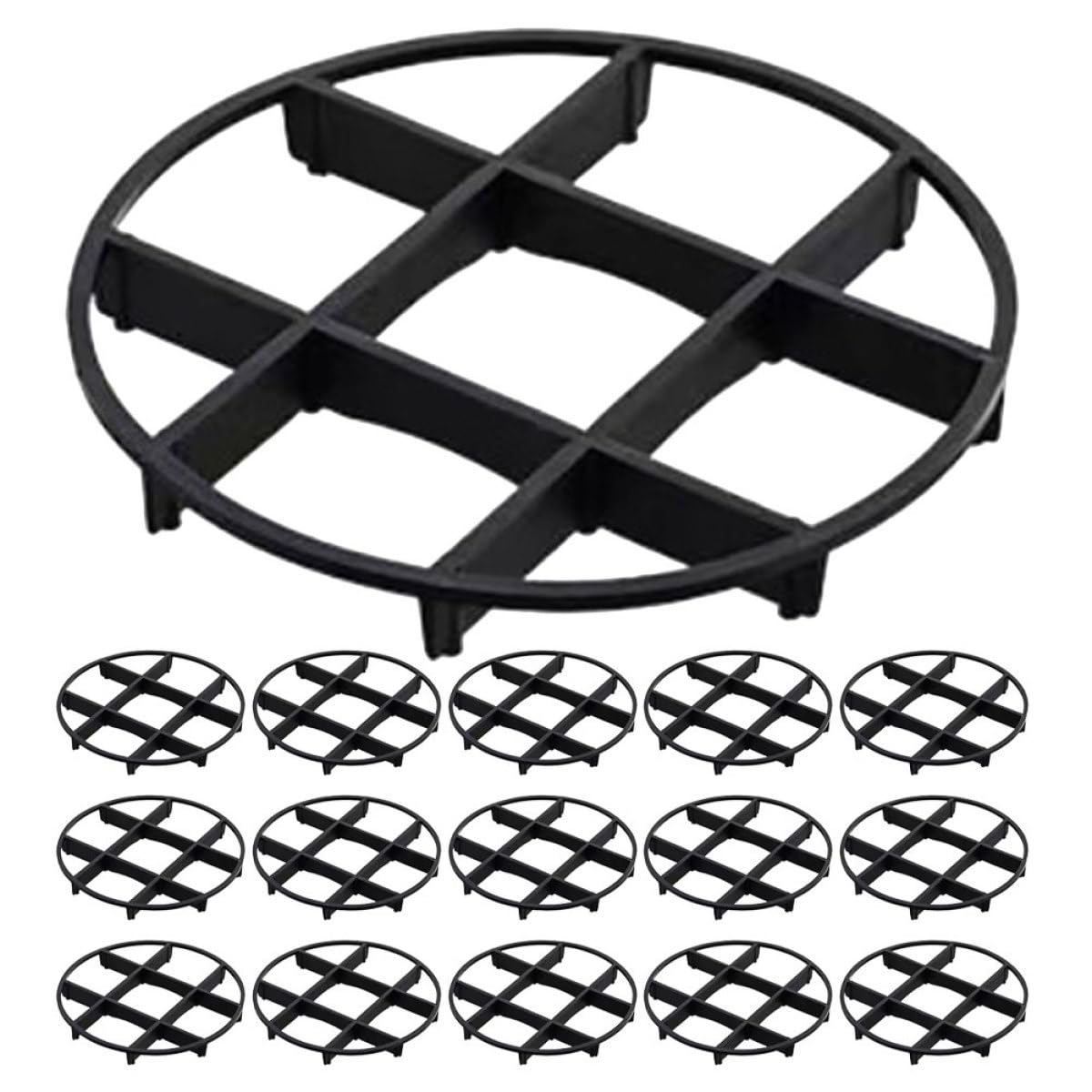 PLAFOPE 50pcs Plant Pot Risers Outdoor Uk Potted Plant Bottom Stand with Elevated Base and Ventilation Pp Planter Pot Stand for Garden and Surface Protection