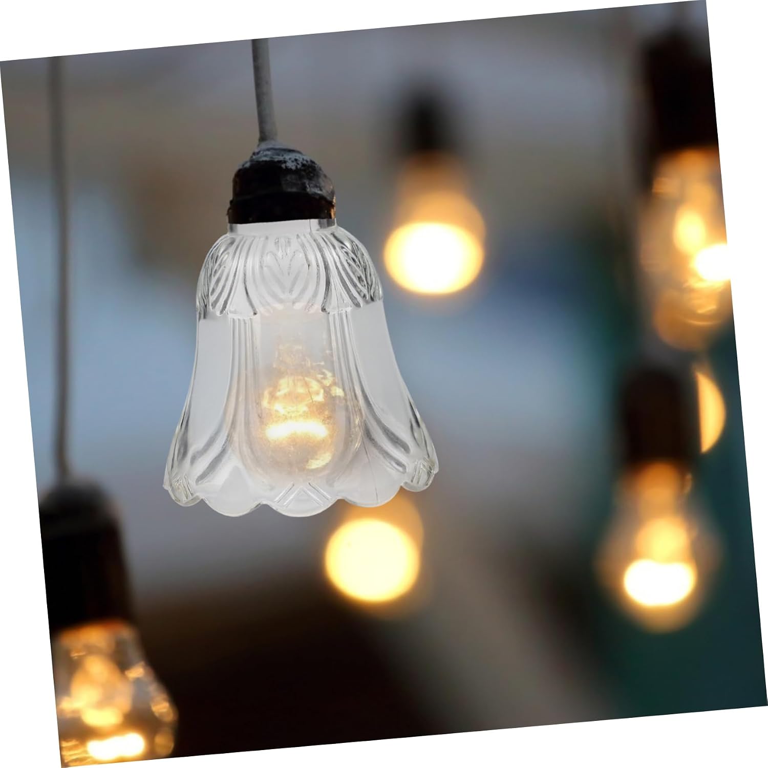 2pcs Simple Glass Lamp Shades for Farmhouse Lamps Light Covers Living Room Decorations