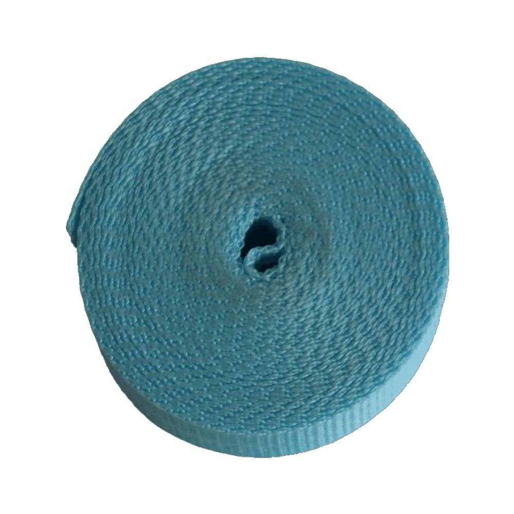 Polypropylene Webbing Straps 20mm 25mm 30mm 38mm 40mm 50mm Tape Backpack Luggage Straps Crafts Outdoor DIY Colours Lengths (25mm/10m, Sky Blue)