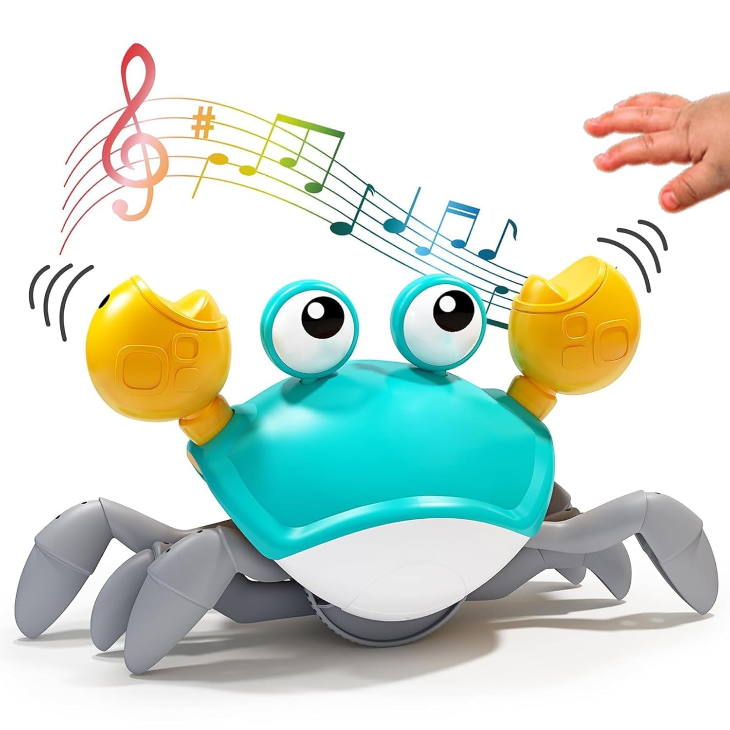 Dangfly Crawling Crab Baby Musical Kids Toy with Led Lights & Rechargeable Battery|Interactive Early Learning and Entertainment Toys for Kids Toddlers & Infants Multicoloured (B0D9YH61D3) Amazon Price History, Amazon Price Tracker