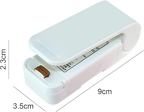Miniatura 7 de Mini sellador térmico para bolsas de alimentos, sellador de bolsas efectivo, fácil de usar, mini sellador de bolsas ABS para el hogar, color rosa
