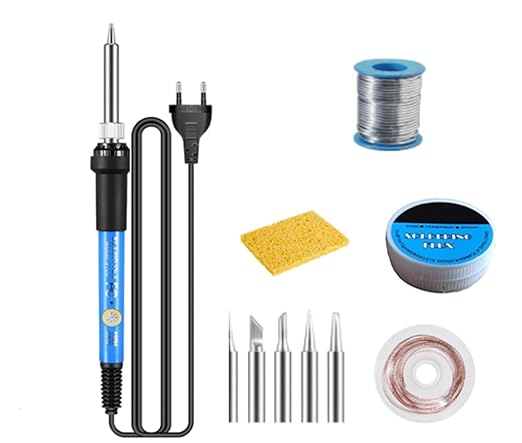 60 Watts Soldering Iron Kit Temperature Adjustable (Pack of 6) Temperature Variable