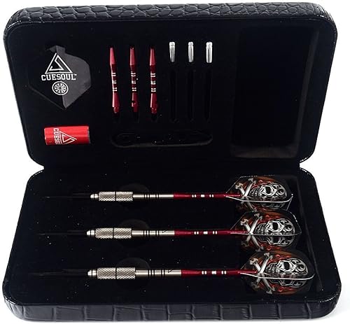 Vista 12 de CUESOUL Dardos de punta de acero 90% profesionales - 22/24/0.92 oz con estuche de dardos de lujo 0.78 oz con carcasa trasera